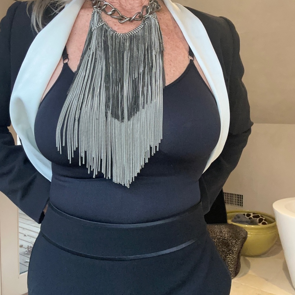 Haute hippie multi chain necklace.